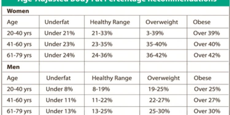 Body Fat Percentage Can Lead