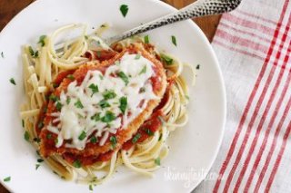 Baked Chicken Parmesan - kid-friendly and much more healthy than frying!