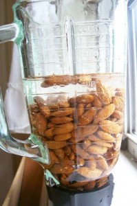 Measure-and-soak-almonds