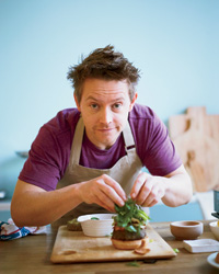 Richard Blais acts his vegetable hamburger open-faced to cut back regarding calories.