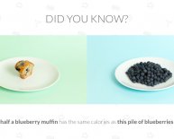 Calorie count for blueberries