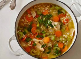 zero stomach cookbook recipe - chicken and rice soup